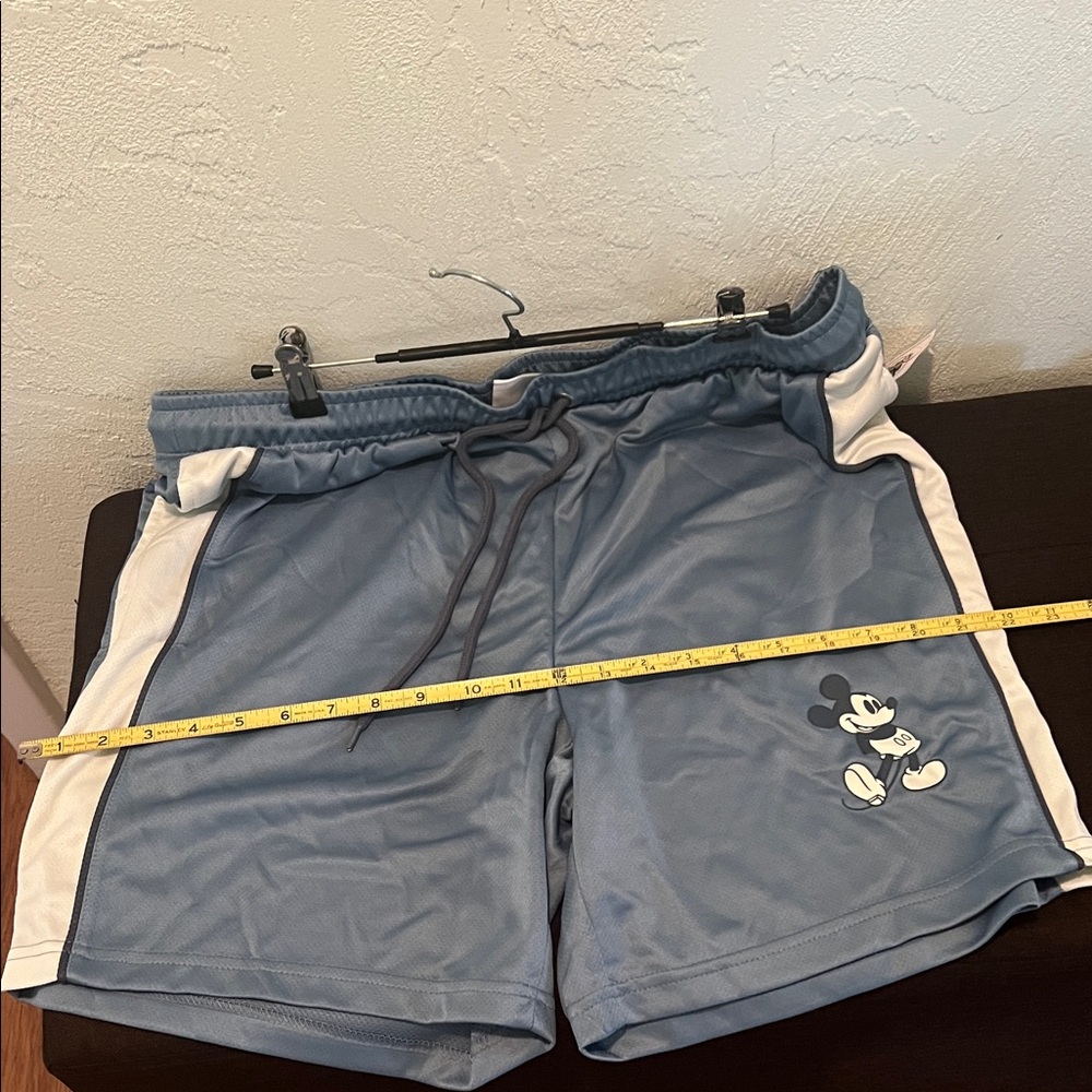 # 0773+ Disney Men's Blue Mickey Mouse Shorts W/ Pockets - Picture 5 of 14